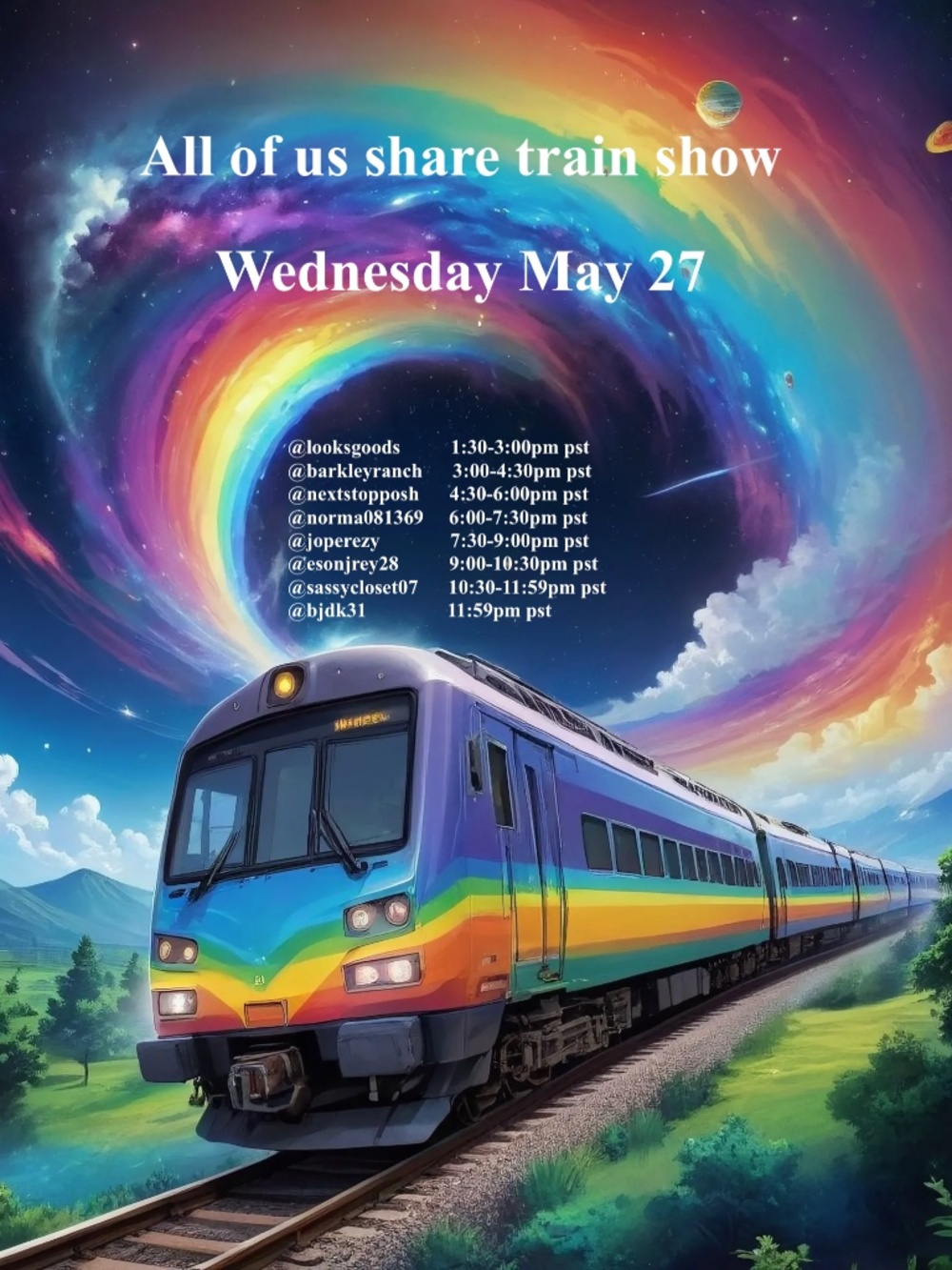 All of us share train show